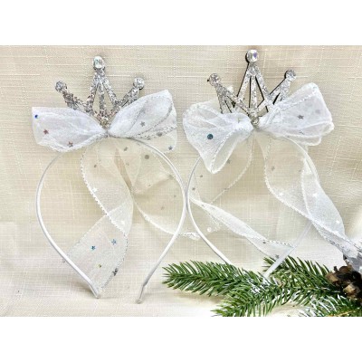 Обруч принцессы, коронка пластик