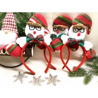 Обруч карнавальный, снеговик 11*8 см