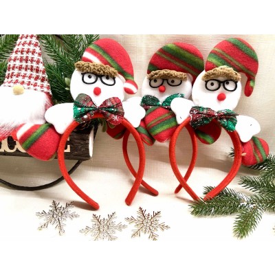 Обруч карнавальный, снеговик 11*8 см