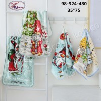 Полотенце для кухни микрофибра 35*70 Новогоднее