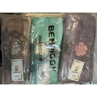 Полотенце Микрофибра пушистые темные для лица