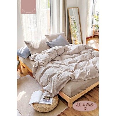 Комплект постельного белья Евро Viluta Wash 13 хлопок 100%