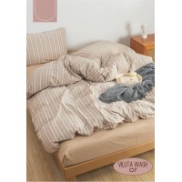 Комплект постельного белья Евро Viluta Wash 07 хлопок 100%