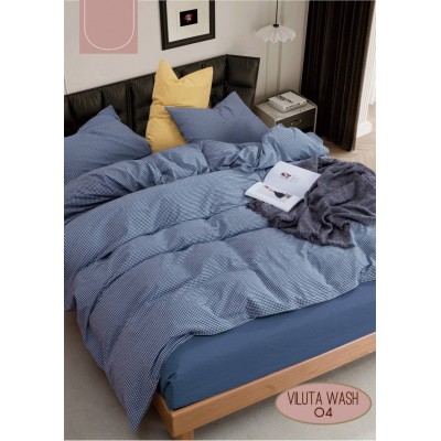 Комплект постельного белья Двойной Viluta Wash 04 хлопок 100%