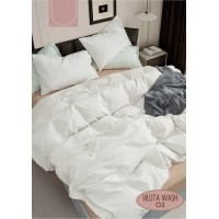 Комплект постельного белья Евро Viluta Wash 03 хлопок 100%