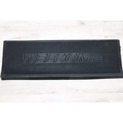 Коврик резиновый 4423 на ступень лестницы "Welcome" 90x30 см