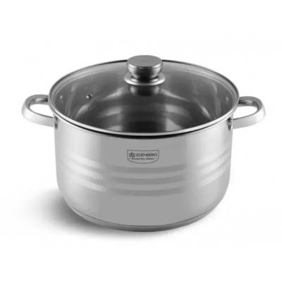 Кастрюля Edenberg EB-3023 из нержавеющей стали на с крышкой, 20,3л. (36 x 20 см.) Кастрюля Edenberg EB-3023 из нержавеющей стали на с крышкой, 20,3л. (36 x 20 см.)