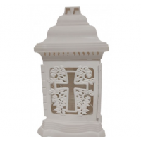 Лампадка Капличка квадратная белая на 36 часов