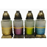 Лампадка стеклянная на 36 часов "Лента микс"