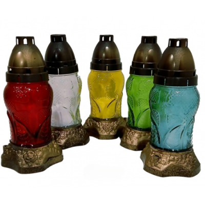 Лампадка стеклянная на 18 часов "Сердце микс" Лампадка стеклянная на 18 часов "Сердце микс"