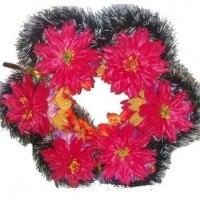 РИТУАЛЬНЫЙ ВЕНОК "СОЛНЦЕ" ЛОТОС (0134-22)