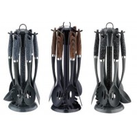 Набор кухонных принадлежностей из нейлона на подставке Edenberg EB-3605 - 7 предметов