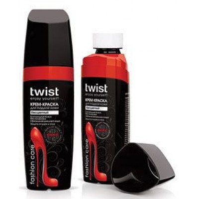 Крем-краска для замши TWIST Fashion, 30 мл, Цвет : тёмно-коричневый.