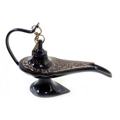 Лампа Алладина бронзовая черная (12х9х4 см)