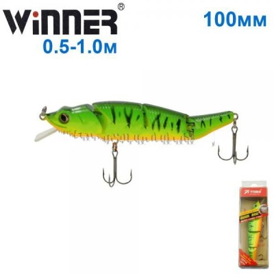 Воблер Ttebo M-WI100F 100mm 13g 0.5-1.0m 050# *