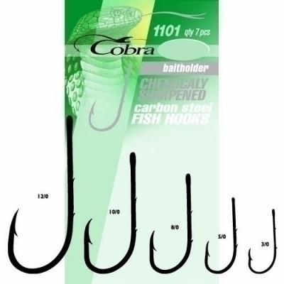 Крючок Cobra baitholder (7шт) 1101 №3/0 * Крючок Cobra baitholder (7шт) 1101 №3/0 *