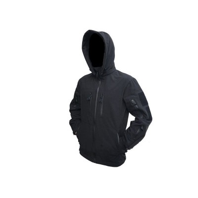 Куртка штормовая Soft Shell (черная), размеры 46-48, 50-52, 54-56