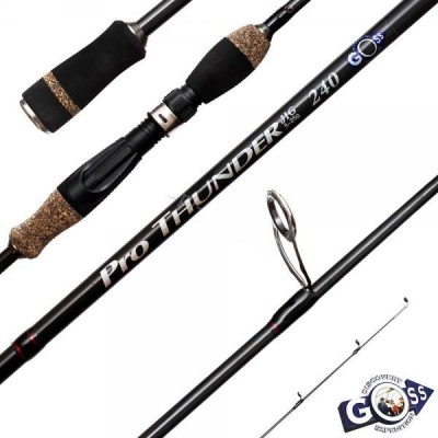 Спиннинговое удилище шт2 Goss Pro Thunder Jig A08-240 5-25g 2.4м *