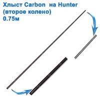 Второе колено (хлыст) carbon на Hunter 0.75м *