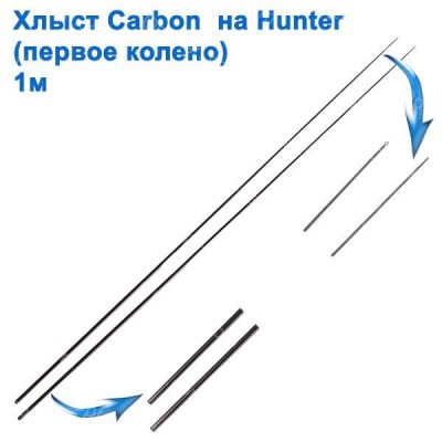 Хлыст (первое колено) carbon на Hunter 1м * Хлыст (первое колено) carbon на Hunter 1м *