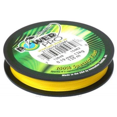 Шнур Power Pro Original желтый (0.19мм 135м) *