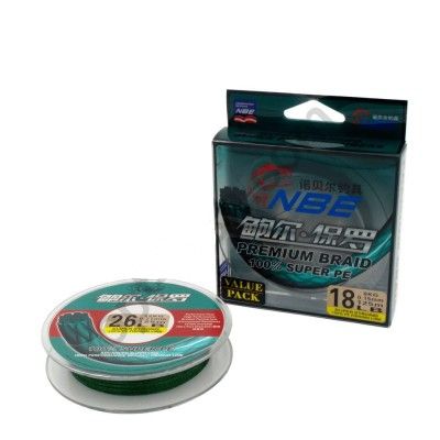 Шнур NBE Premium Braid 100% Super PE 35LB (0.27мм 16кг 125м) *
