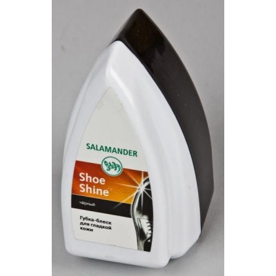 Губка-блеск для обуви SALAMANDER Shoe Shine (для гладкой кожи), чёрная, бесцветная