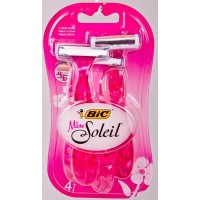 Станок одноразовый для бритья, женский BIC «Miss Soleil» 3 лезвия (4 станка в комплекте) Греция