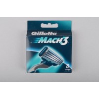 Картридж «Gillette» (для бритвы, мужской, Mach 3, 8 шт/ в упаковке, Китай)