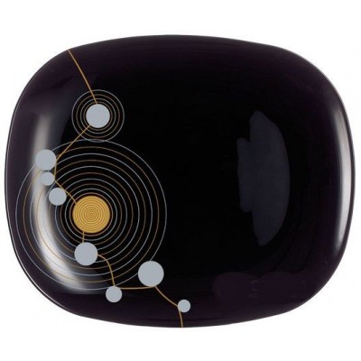 Тарелка Luminarc SEQUINS Black /28см обед. E8074