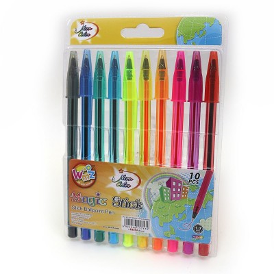 Набор ручек шариковых AA934-10U (10цв) Beifa Magic Stick
