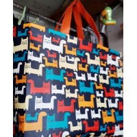 Женская эко сумка ламинат, размер 32x24x10см, расцветки в ассортименте