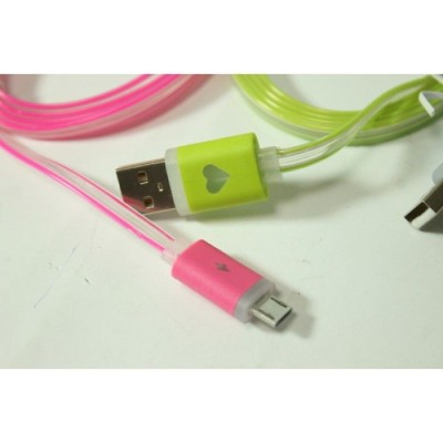 Кабель USB to micro USB (с подсветкой по всей длине, 1 м)