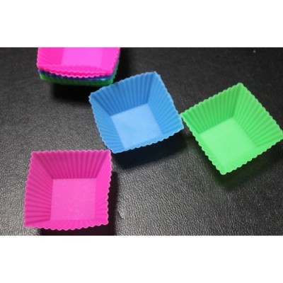 Формы для выпекания силиконовые 12 шт. "Квадрат"