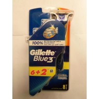 Станки для бритья мужские "Gillette Blue 3", 6 шт в упаковке