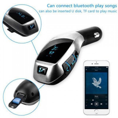 FM трансмиттеры автомобильные / fm X5, 2 usb + громкая связь, Bluetooth