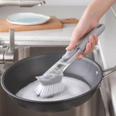 Щетка для мытья посуды c дозатором Cleaning Brush