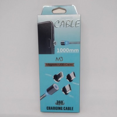 M3 3in1 USB Type-C магнитный кабель 3в1 для зарядки 1000mm Magnetic usb cable