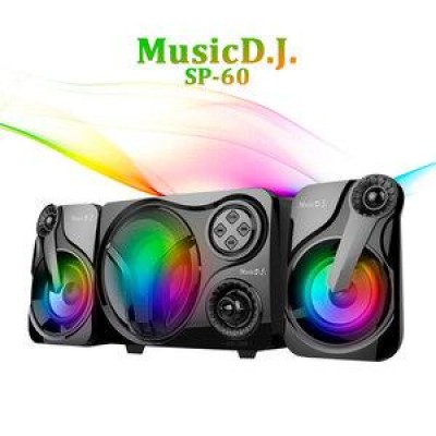 Колонки для ПК Music D.J. SP 60 Led 2in1 USB Bluetooth