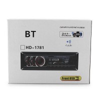 Автомагнитола с RGB подсветкой MP3 1781 c Bluetooth FM/USB/TF + пульт