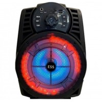 Колонка ESS-801 с микрофоном и пультом, портативная Bluetooth колонка чемодан с радио и светомузыкой