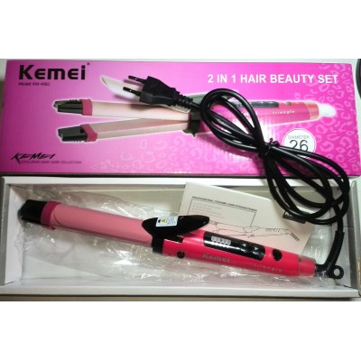Плойка для волос Kemei KM-4982, Прибор для укладки волос, Щипцы, Гофре для прикорневого объема