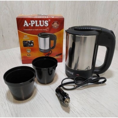 Электрочайник автомобильный дорожный чайник А плюс-1649 0,5 л от прикуривателя