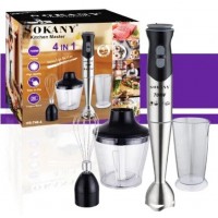 Многофункциональный погружной блендер Sokany 748-4 3в1 со стаканом домашний