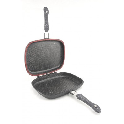 Сковорода 32 См Двойная Ручка Мраморное Покрытие