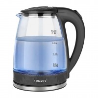 Электрочайник стеклянный с подсветкой Sokany SK-1045 Электрочайник стеклянный с подсветкой Sokany SK-1045