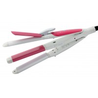 Плойка (утюжок, щипцы, гофре) 3 в 1 ProGemei GM-1960 White|Pink