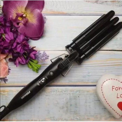 Плойка тройная Черный Mozer MZ 6621 Hair Curlers