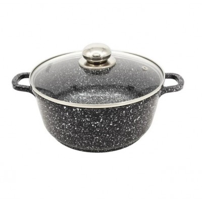 Кастрюля с гранитным покрытием Styleberg ST-3024 чёрная 5.8 л Кастрюля с гранитным покрытием Styleberg ST-3024 чёрная 5.8 л