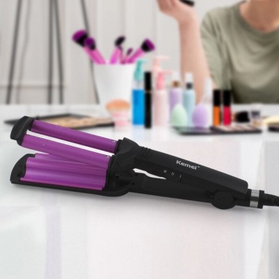 Тройная плойка Kemei Km-2022